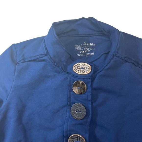 NEON Buddha Navy Blue Street Blazer Size S - Picture 7 of 11
